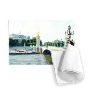  Pont Alexandre III, Paris (oil on canvas)    Tea Towel 