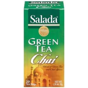Salada Green Tea Chai, 20 Tea Bags, 1.24 Grocery & Gourmet Food