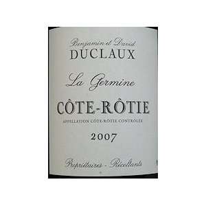  2007 Domaine Duclaux Cote Rotie La Germine 750ml Grocery 