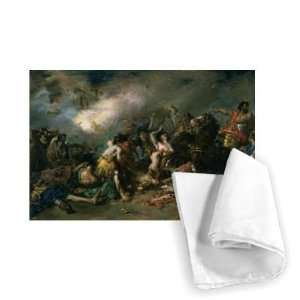  The Final Day of Sagunto in 219BC, 1869 (oil   Tea Towel 