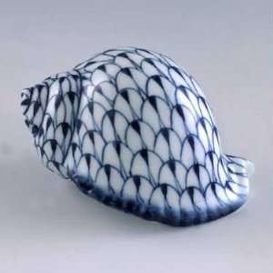  Andrea By Sadek Porcelain Blue Net Round Seashell Patio 
