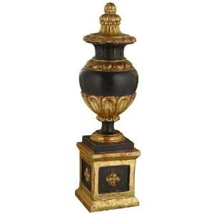 21.5” High Urn Shaped Wood Decorative Finial 