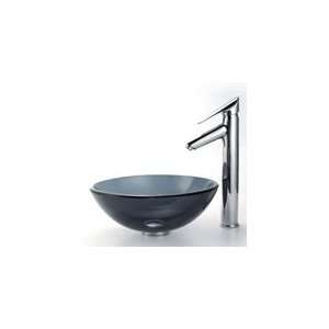   inch Glass Vessel Sink Decus Bathroom Faucet Chrome