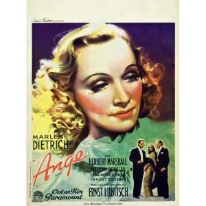  Angel Movie Poster (11 x 17 Inches   28cm x 44cm) (1937 