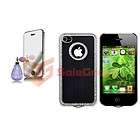 Black Luxury Bling Diamond Hard Case Cover+MIRROR Protector for iPhone 