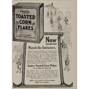   Corn Flakes Cereal W.K. Kellogg   Original Print Ad