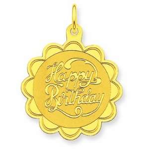  14k Happy Birthday Charm Shop4Silver Jewelry
