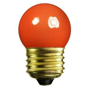 S11   Opaque Orange   1.37120 Volt   Medium Base   Party Light Bulb 