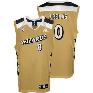  Gilbert Arenas Youth Jersey adidas Old Gold Replica #0 