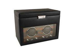 Module 2.7 Roadster Double Watch Winder w/Cover, Storage, and Travel 