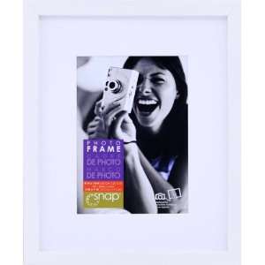 Snap White 8 inch by 10 inch Desk Frame Matted to 5 inch by 7 inch 