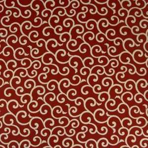  Fabric   Karakusa (Arabesque)   Red Arts, Crafts & Sewing