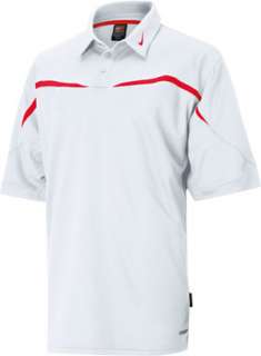 Nike Roll Out Fit Dry 100% Polyester White & Red Polo Shirt  