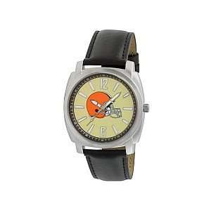 Gametime Cleveland Browns Black Leather Watch  Sports 