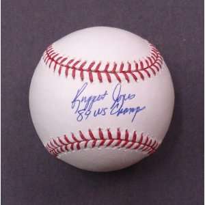 Ruppert Jones Autographed Baseball w/ 84 World Champs  