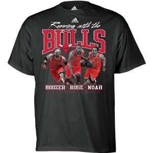  Adidas Chicago Bulls Running With The Bulls T Shirt 