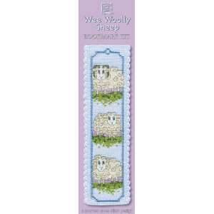   Wee Woolly Sheep Counted Cross Stitch Bookmark Kit Toys & Games