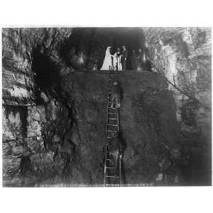 Howes Cave,NY,Bridal Chamber,Marriage,c1889,Ladder 