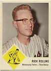 1963 Jello 4 Rich Rollins Twins card ONLY  