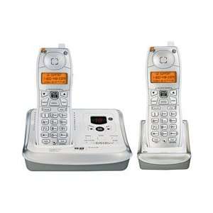  GE 5.8 GHZ White Cordless Analog Phone with Caller ID 