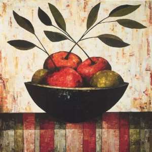  Constance Bachmann 35.5W by 35.5H  Fruit Bowl on Silk 