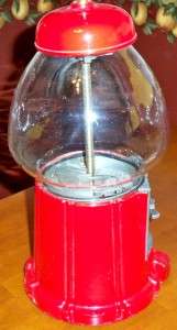 Vintage Gumball Machine Lamp   King Size   Red  