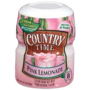 Country Time Pink Lemonade Flavor Drink Mix  Pack of 2 Canisters (19 
