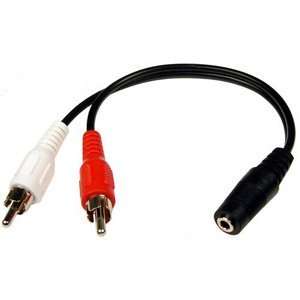  CABLE, 6 3.5MM STERO JACK TO DUAL AUD3045 Electronics
