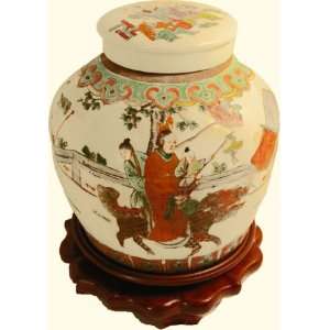  9â€ high Exotic antique Chinese porcelain radish jar 