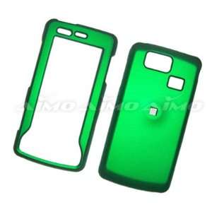   Snap On Protector Hard Case Rubber Feel Leather Paint Cover Green