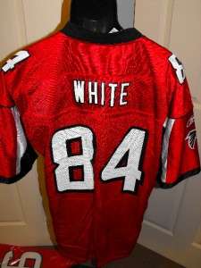 NEW REEBOK #84 Roddy White Atlanta Falcons Mens Large L RED Jersey 4QB 