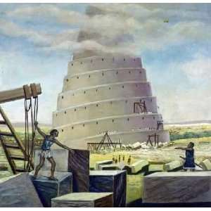  Building The Tower of Babel by Vittorio Bianchini. Size 16 