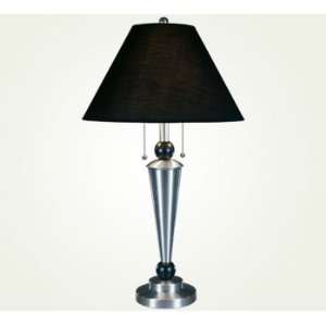  ASHLEY TABLE LAMPS (2) CYNTHIA . NICKEL & BLACK L409294 