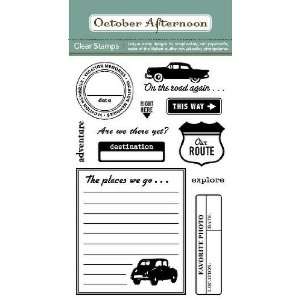  October Afternoon   ROUTE 66 Clear Stamp (4 x 6) Arts 