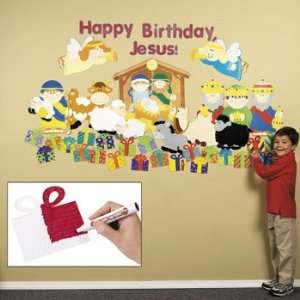  Design Your Own Happy Birthday Jesus Classroom Scene Set 