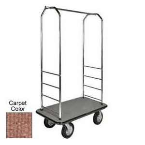  Easy Mover Bellman Cart Chrome, Tan Carpet, Black Bumper 