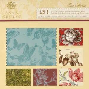 Anna Griffin Flora 12 x 12 Designer Scrapbook Cardtock 