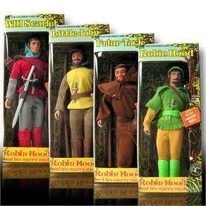 Robin Hood Series 1 Set of 4 Figures MIB Mego Reissue  