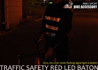 RMG] Bike Traffic Safety Red LED Baton  