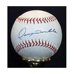  Oscar Gamble Autographed Baseball