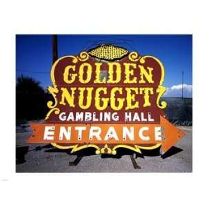  Golden Nugget historic casino sign in the Neon Boneyard, Las Vegas 