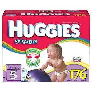  Huggies Diapers Size5; Quantity 176 LeakLock protection 