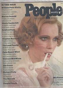 People Weekly 1974 March 4 Mia Farrow  