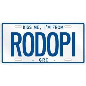  NEW  KISS ME , I AM FROM RODOPI  GREECE LICENSE PLATE 