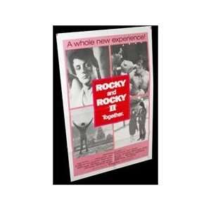  Rocky/Rocky 2 Folded Combo Movie Poster Re issue 1980 