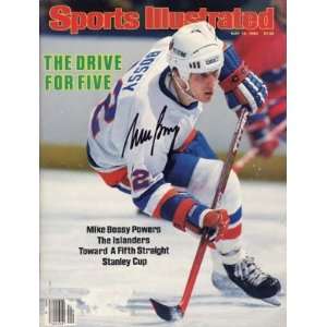  Mike Bossy Autographed Sports Illustrated Magazine   May 