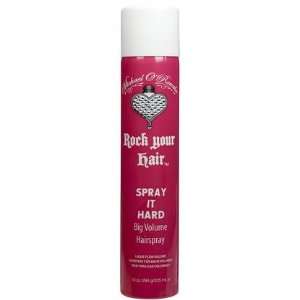 Rock Your Hair Spray it Hard Big Volume HairSpray 10 oz (Quantity of 3 