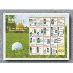  Hoffmaster 310630 10 x 14 Paper Placemat with Golf 