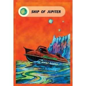  Ship of Jupiter   12x18 Framed Print in Gold Frame (17x23 