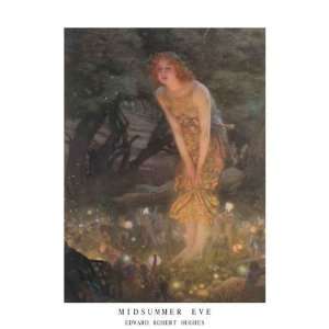  Midsummer Eve by Edward Robert Hughes 11.50X8.50. Art 